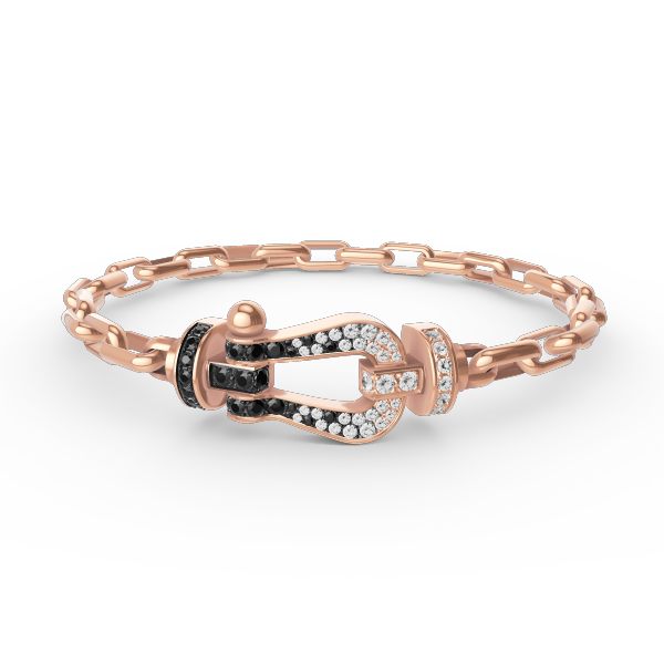 [Sophire Jewelry ]FORCE LARGE HORSESHOE CLASP  METAL BRACELET