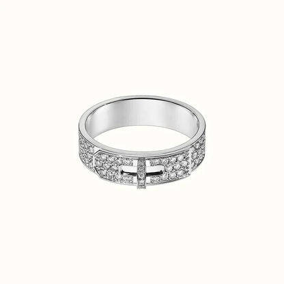 [Sophire Jewelry ]KELLY SILVER DIAMOND RING