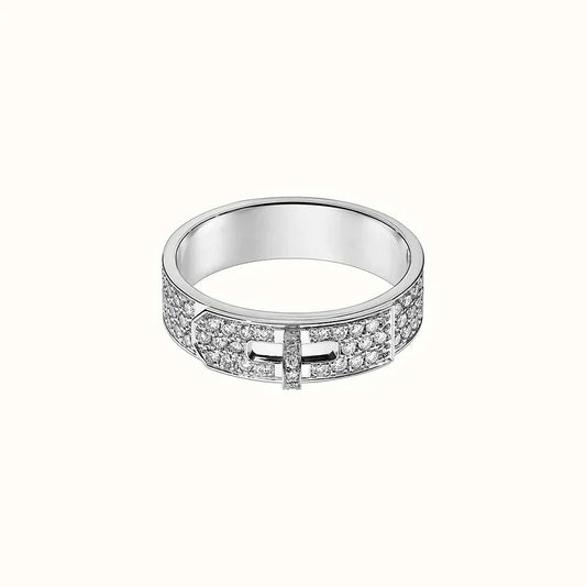 [Sophire Jewelry ]KELLY SILVER DIAMOND RING