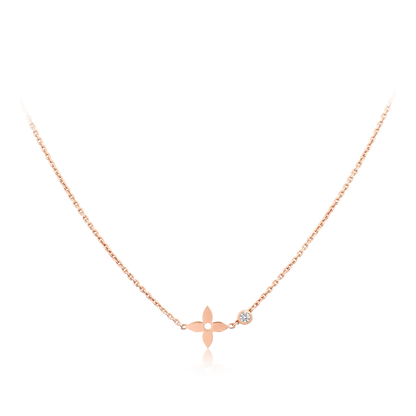 [Sophire Jewelry ]BLOSSOM PENDANT PINK GOLD AND DIAMOND