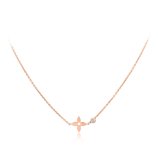 [Sophire Jewelry ]BLOSSOM PENDANT PINK GOLD AND DIAMOND