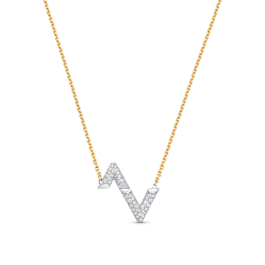 [Sophire]VOLT SILVER DIAMOND PEDANT NECKLACE