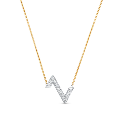 [Sophire Jewelry ]VOLT SILVER DIAMOND PEDANT NECKLACE