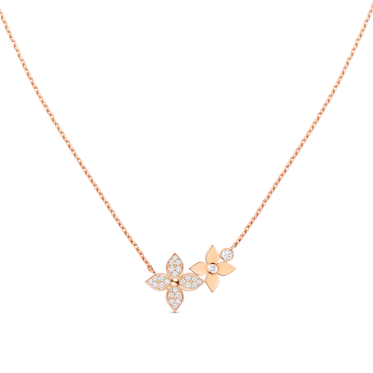 [Sophire]STAR BLOSSOM NECKLACE ROSE GOLD DIAMONDS