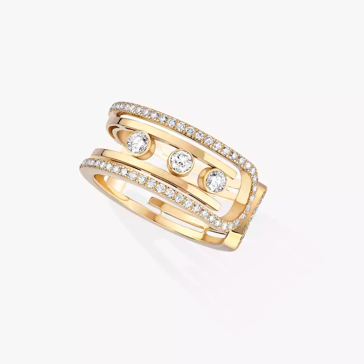 [Sophire Jewelry]Move 10th Diamond Ring in Gold