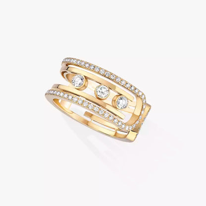 [Sophire Jewelry]Move 10th Diamond Ring in Gold