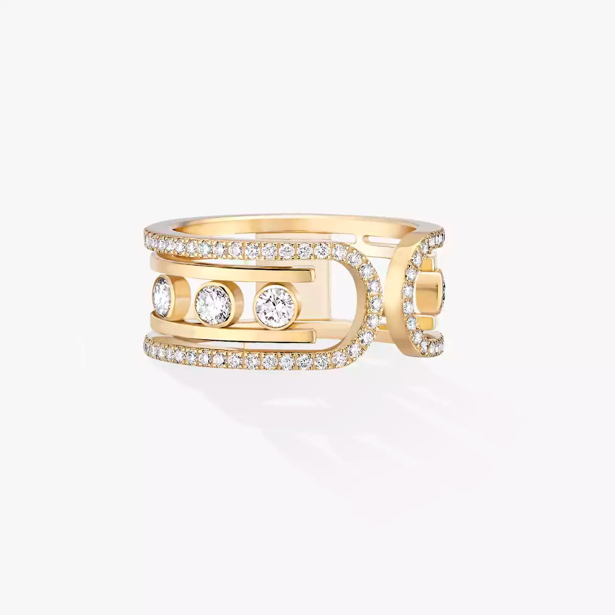 [Sophire Jewelry]Move 10th Diamond Ring in Gold