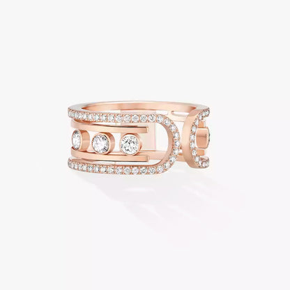 [Sophire Jewelry]Move 10th Diamond Ring in Gold