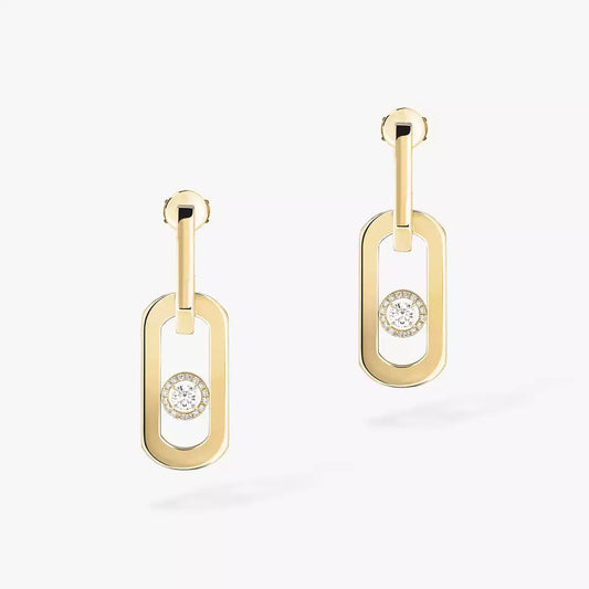 [Sophire]SO MOVE XL DIAMOND PENDANT EARRINGS