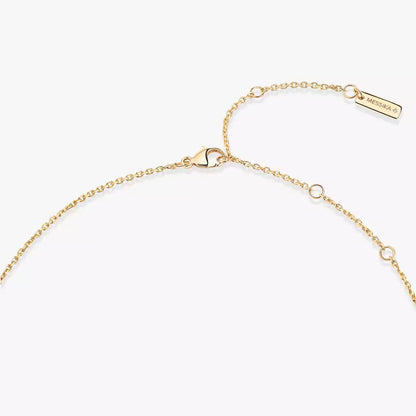 [Sophire Jewelry]Lucky Eye Diamond Necklace in Rose Gold and Turquoise