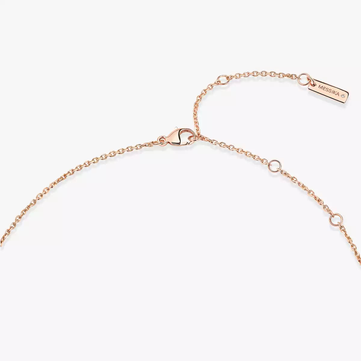 [Sophire Jewelry]Lucky Eye Diamond Necklace in Rose Gold and Turquoise