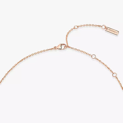 [Sophire Jewelry]Lucky Eye Diamond Necklace in Rose Gold and Turquoise