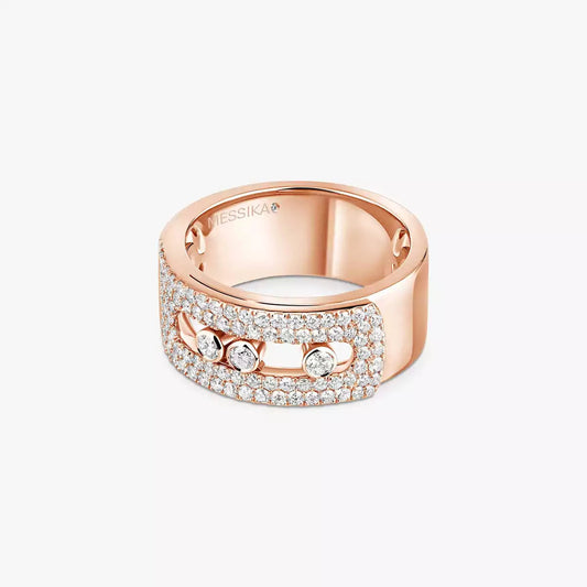 [Sophire]MOVE NOA PAVÉ DIAMOND INTERLOCKING RING
