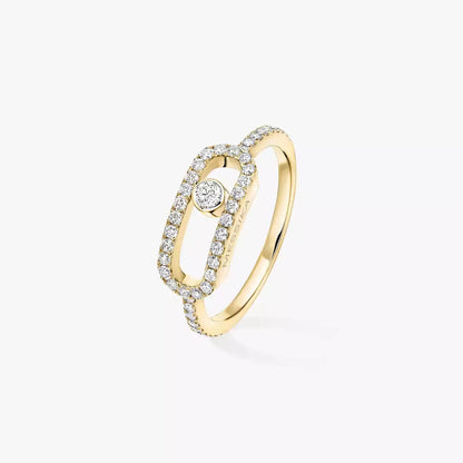 [Sophire Jewelry]Move Uno Diamond Ring in Gold