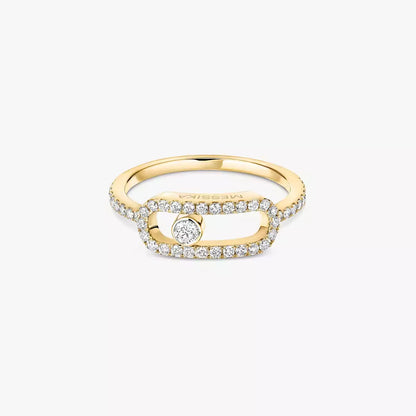 [Sophire Jewelry]Move Uno Diamond Ring in Gold