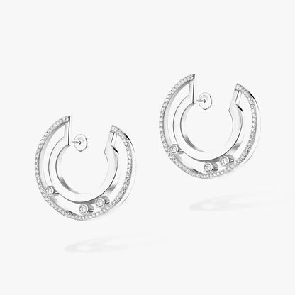 [Sophire Jewelry] Move Romane Small Diamond Hoop Earrings
