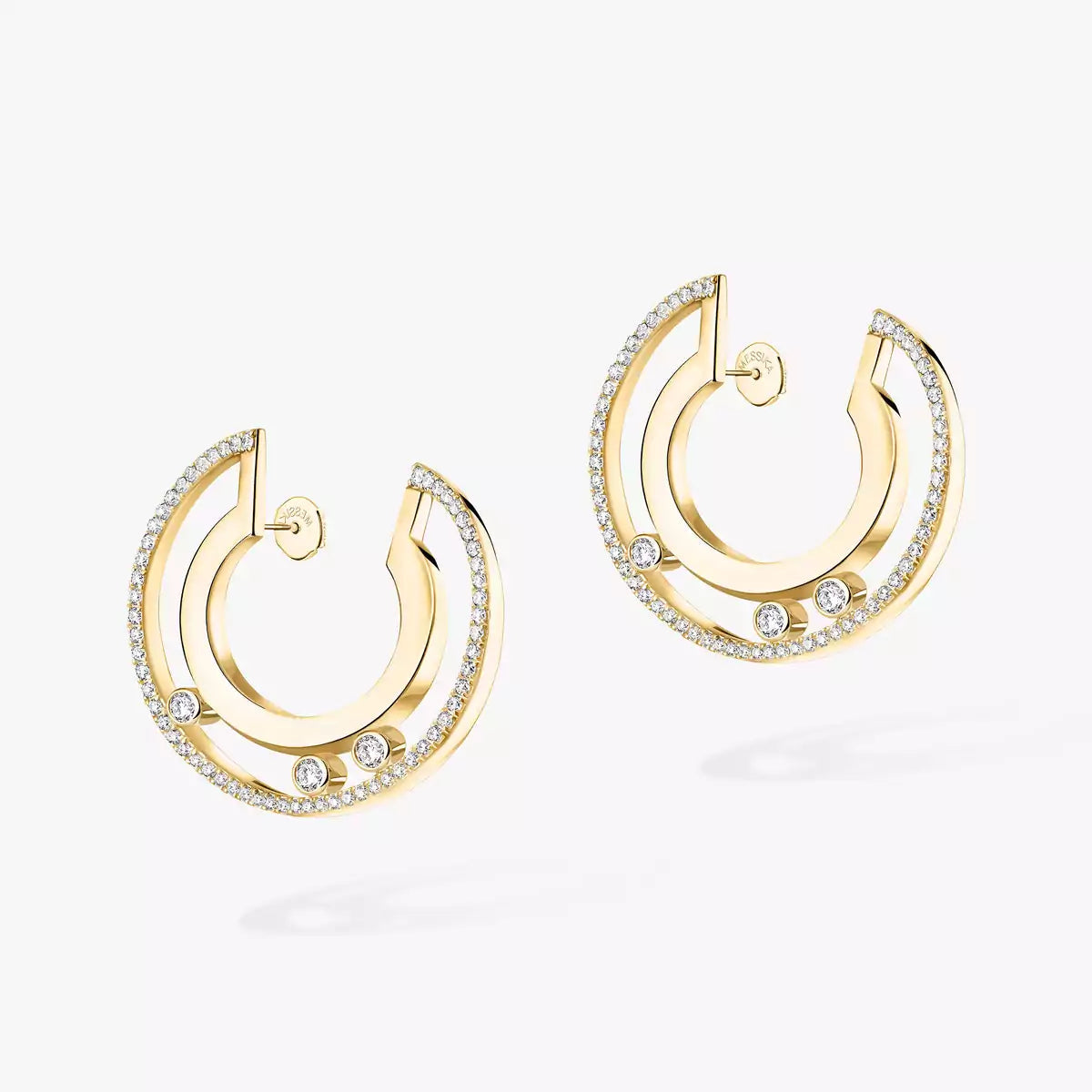 [Sophire Jewelry] Move Romane Small Diamond Hoop Earrings