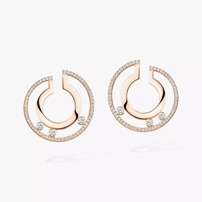 [Sophire Jewelry] Move Romane Small Diamond Hoop Earrings
