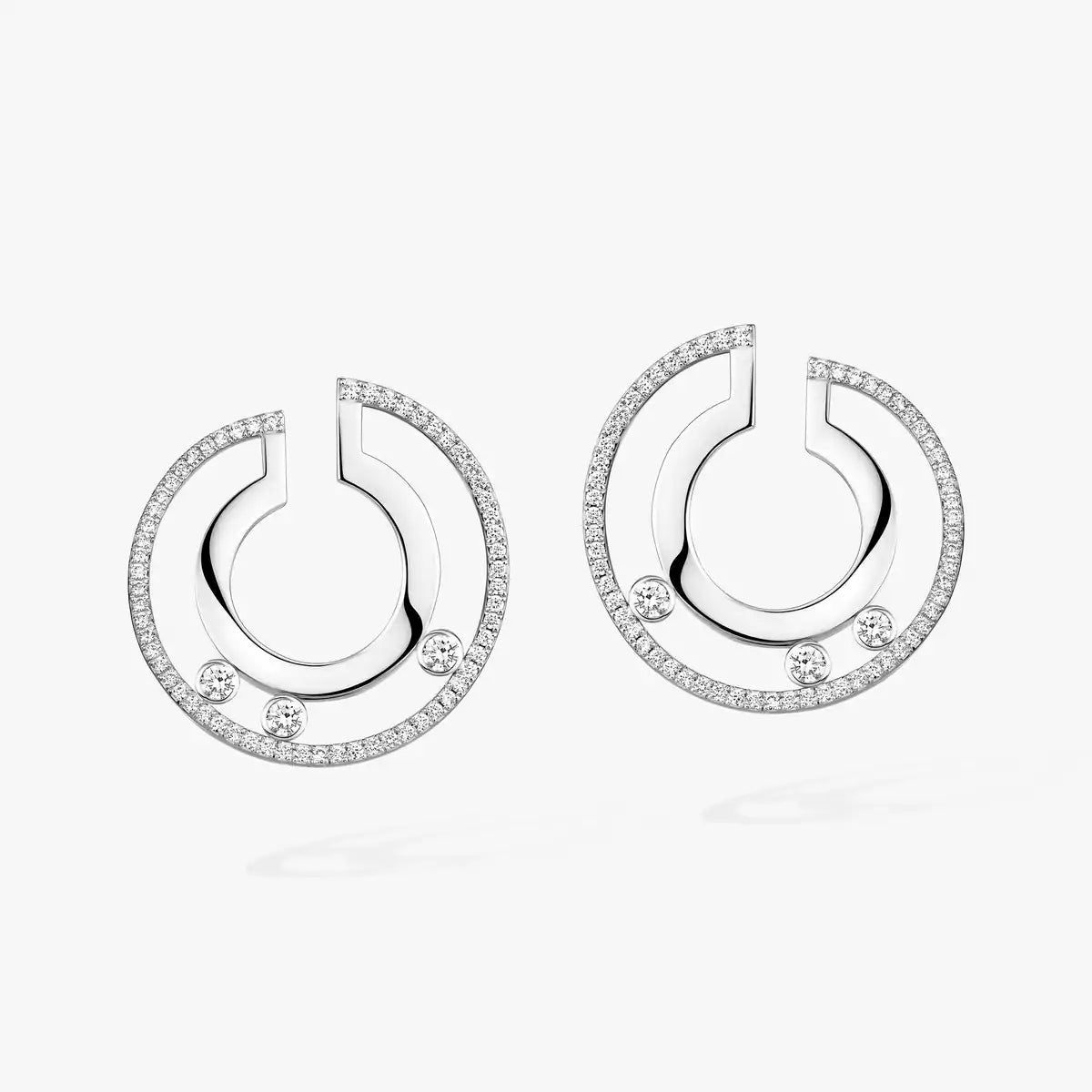 [Sophire Jewelry] Move Romane Small Diamond Hoop Earrings