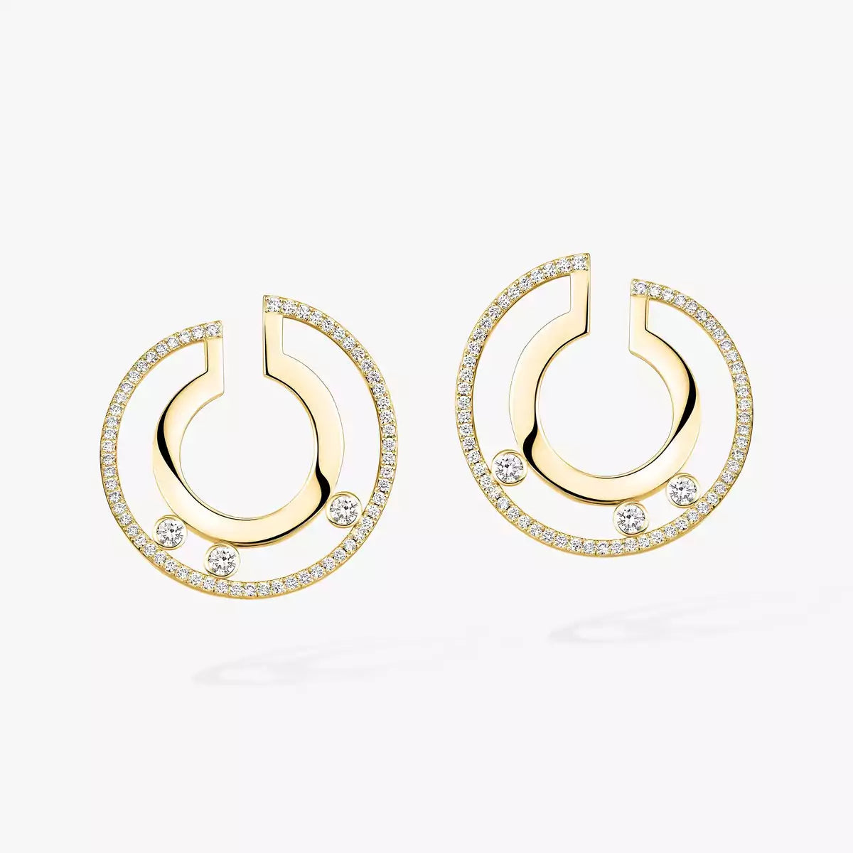 [Sophire Jewelry] Move Romane Small Diamond Hoop Earrings