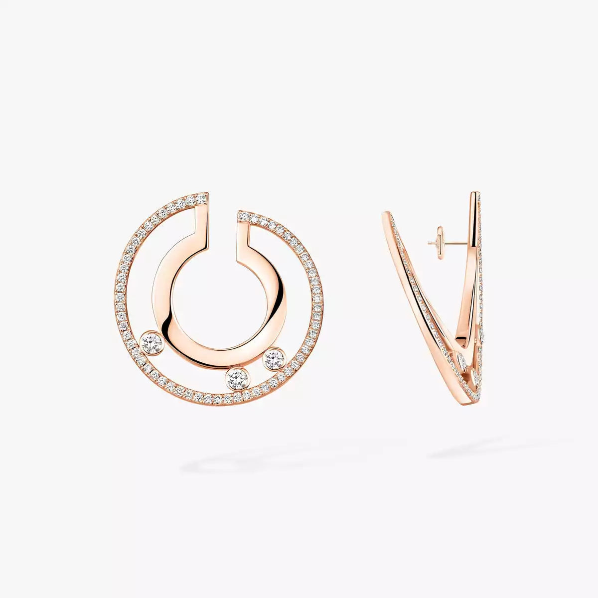 [Sophire Jewelry] Move Romane Small Diamond Hoop Earrings