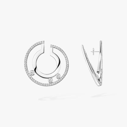 [Sophire Jewelry] Move Romane Small Diamond Hoop Earrings