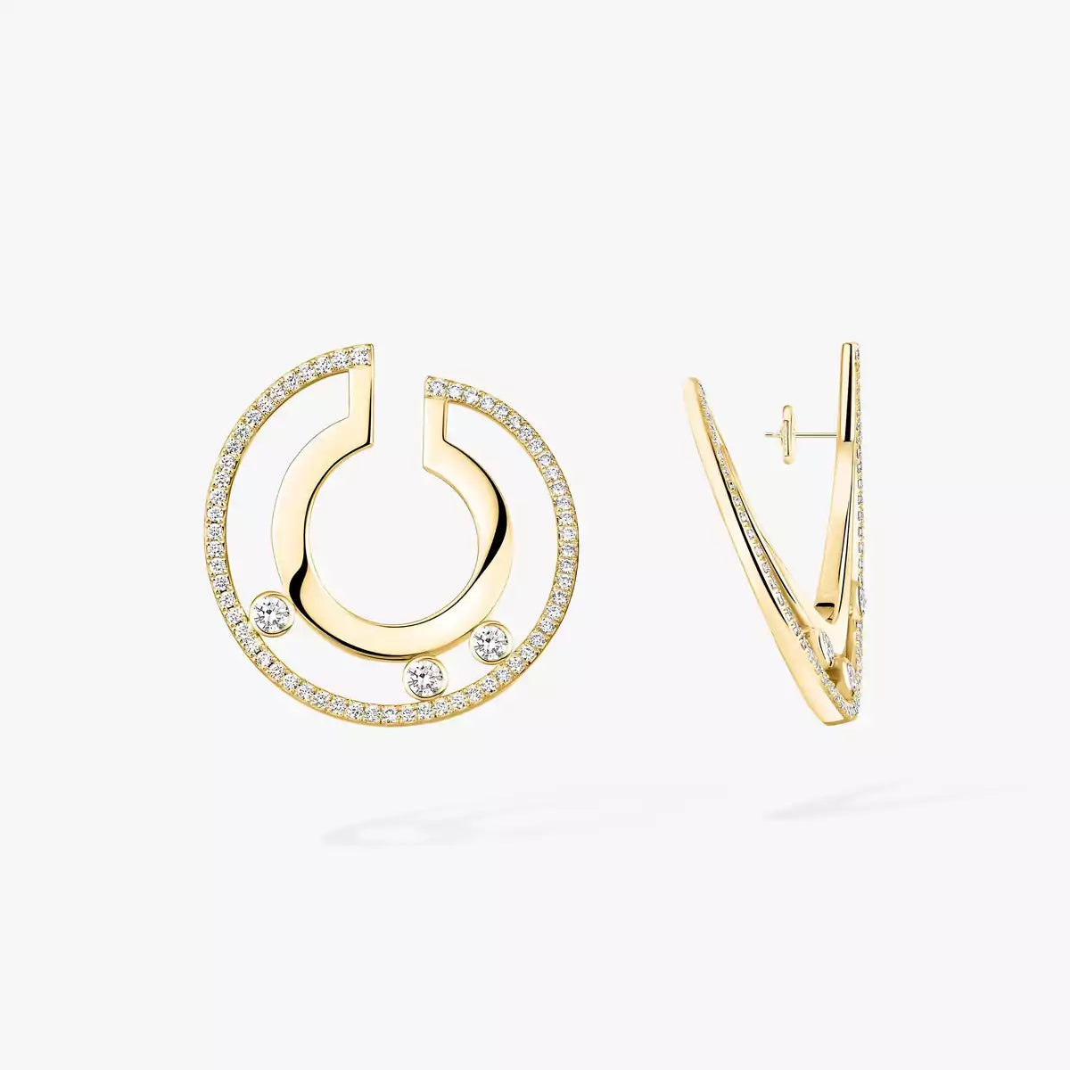 [Sophire Jewelry] Move Romane Small Diamond Hoop Earrings