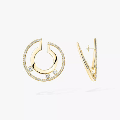 [Sophire Jewelry] Move Romane Small Diamond Hoop Earrings