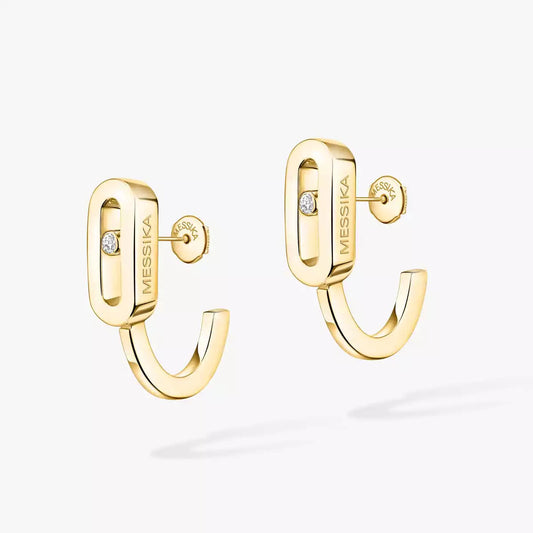 [Sophire]MOVE CLASSIQUE MINI DIAMOND HOOP EARRINGS