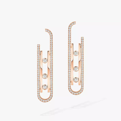 [Sophire Jewelry]Diamond Pendant Earrings Move 10Th