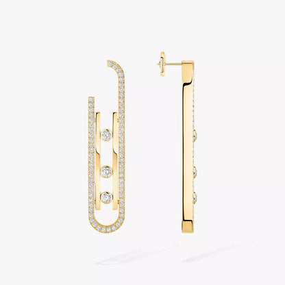 [Sophire Jewelry]Diamond Pendant Earrings Move 10Th