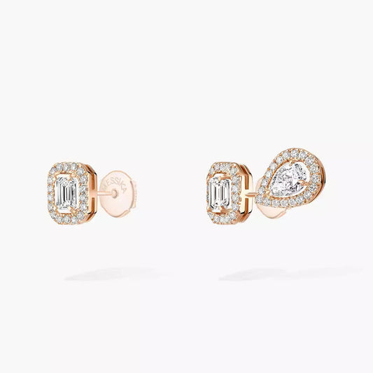[Sophire]MY TWIN 1+2 DIAMOND EARRINGS