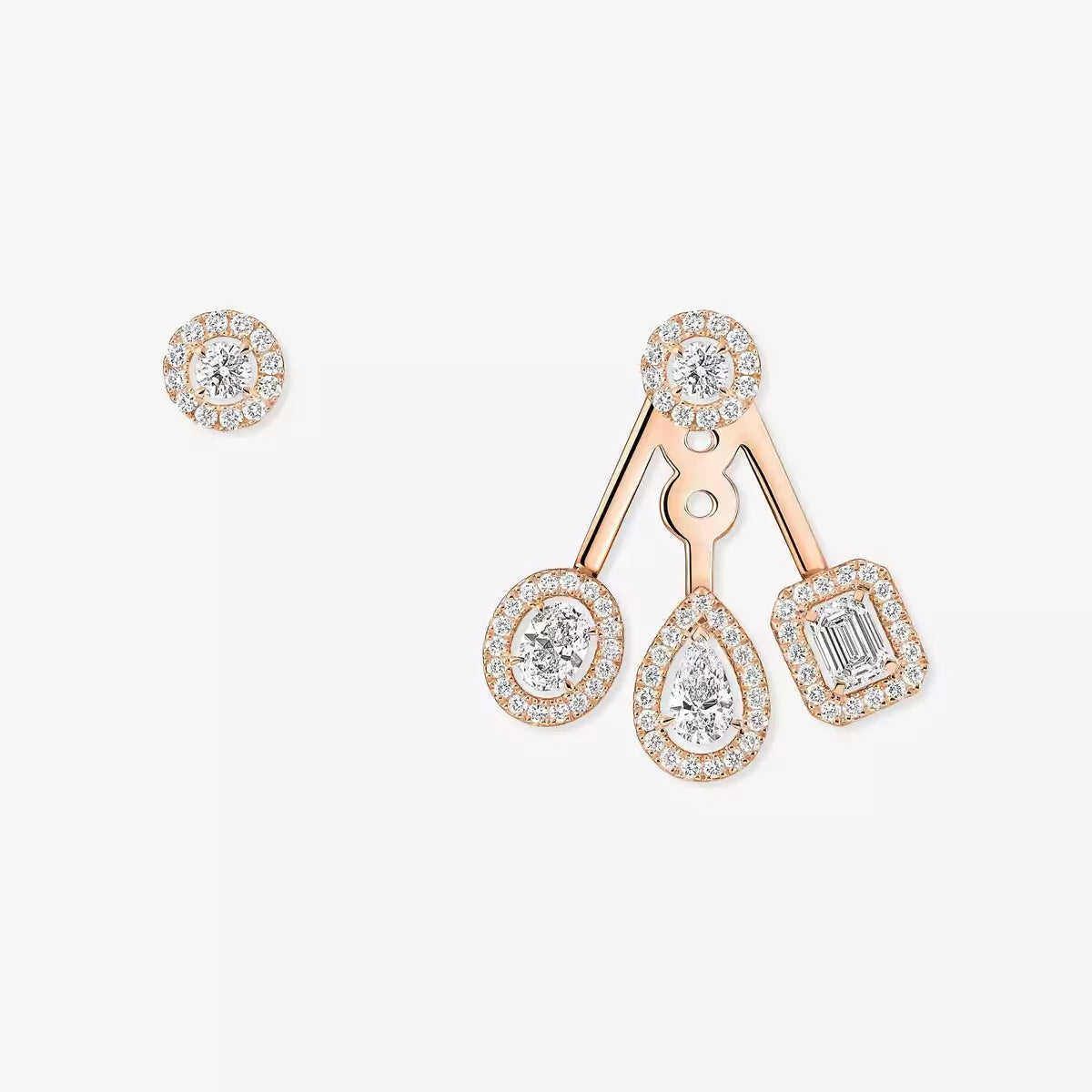 [Sophire Jewelry] My Twin Trio  Diamond Earrings