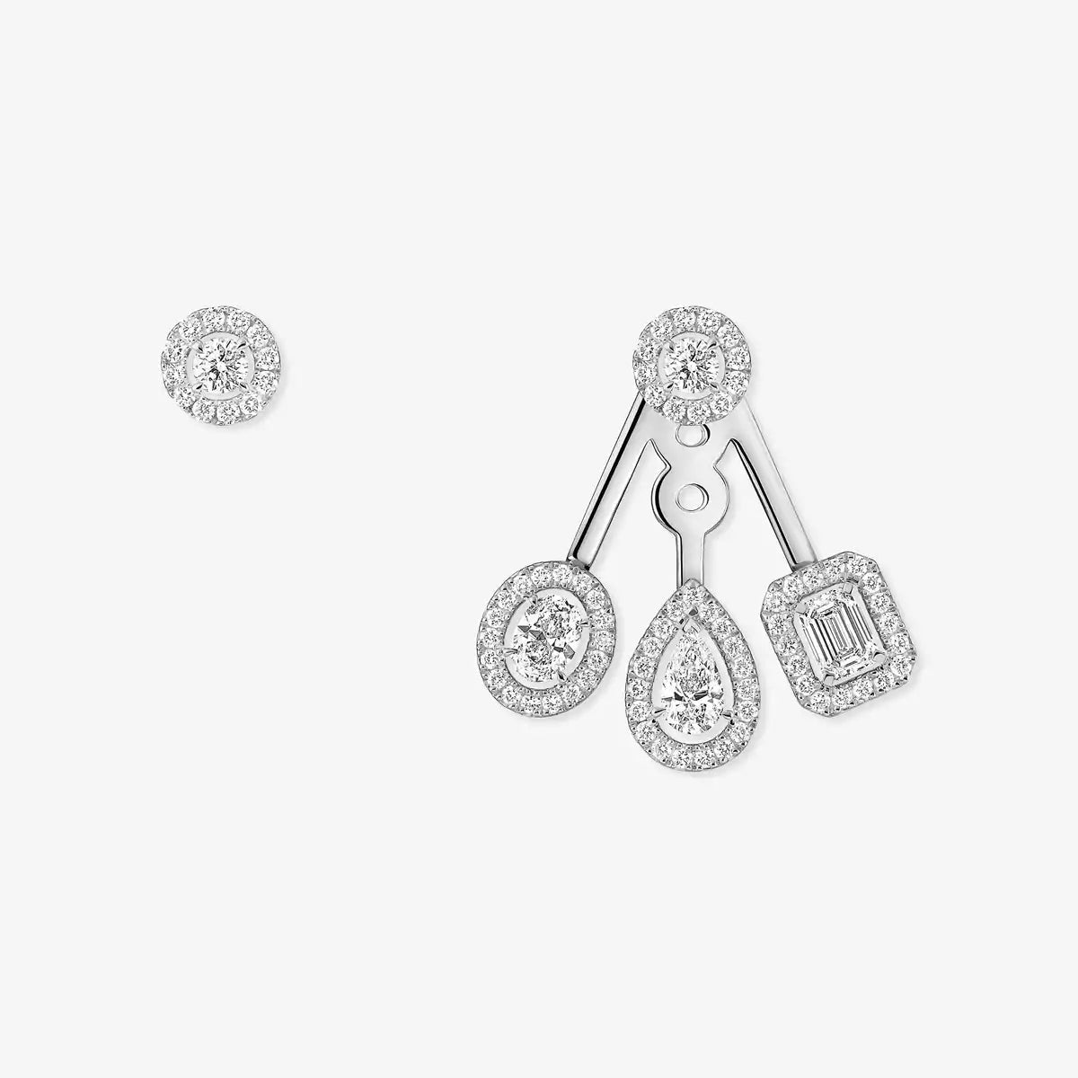 [Sophire Jewelry] My Twin Trio  Diamond Earrings