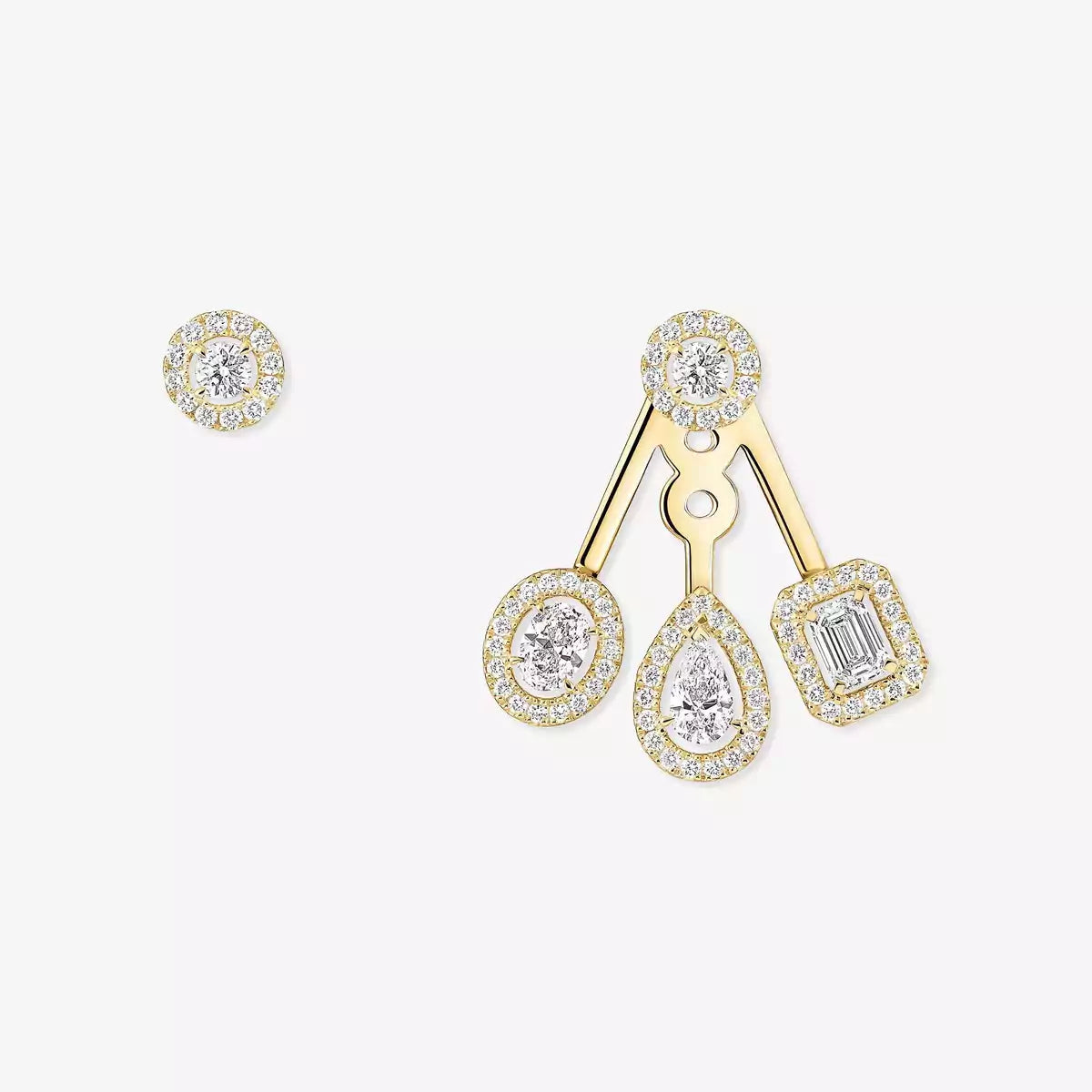 [Sophire Jewelry] My Twin Trio  Diamond Earrings