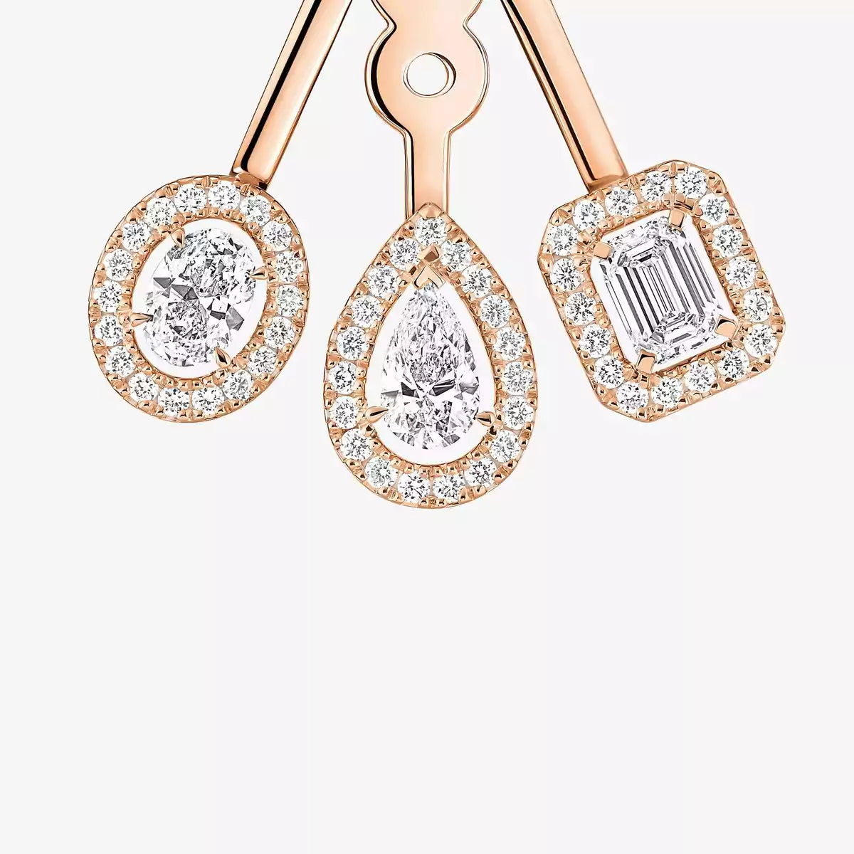 [Sophire Jewelry] My Twin Trio  Diamond Earrings