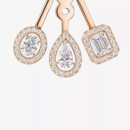 [Sophire Jewelry] My Twin Trio  Diamond Earrings