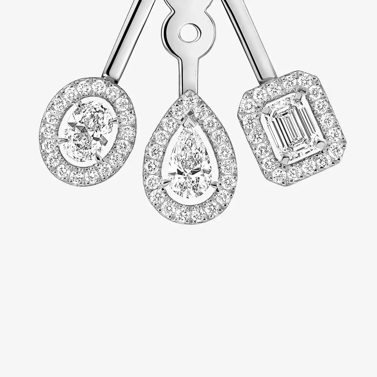 [Sophire Jewelry] My Twin Trio  Diamond Earrings
