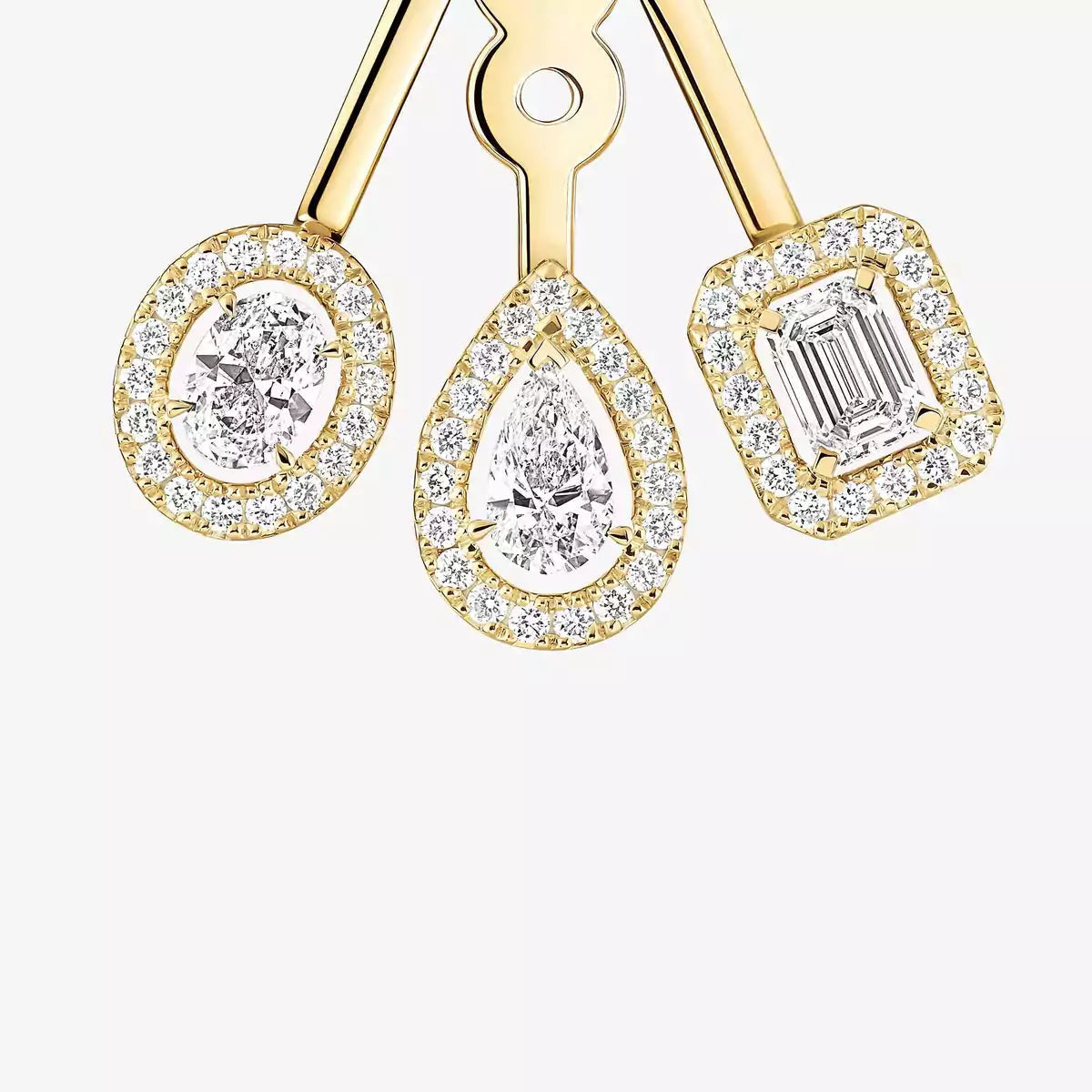 [Sophire Jewelry] My Twin Trio  Diamond Earrings