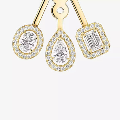 [Sophire Jewelry] My Twin Trio  Diamond Earrings