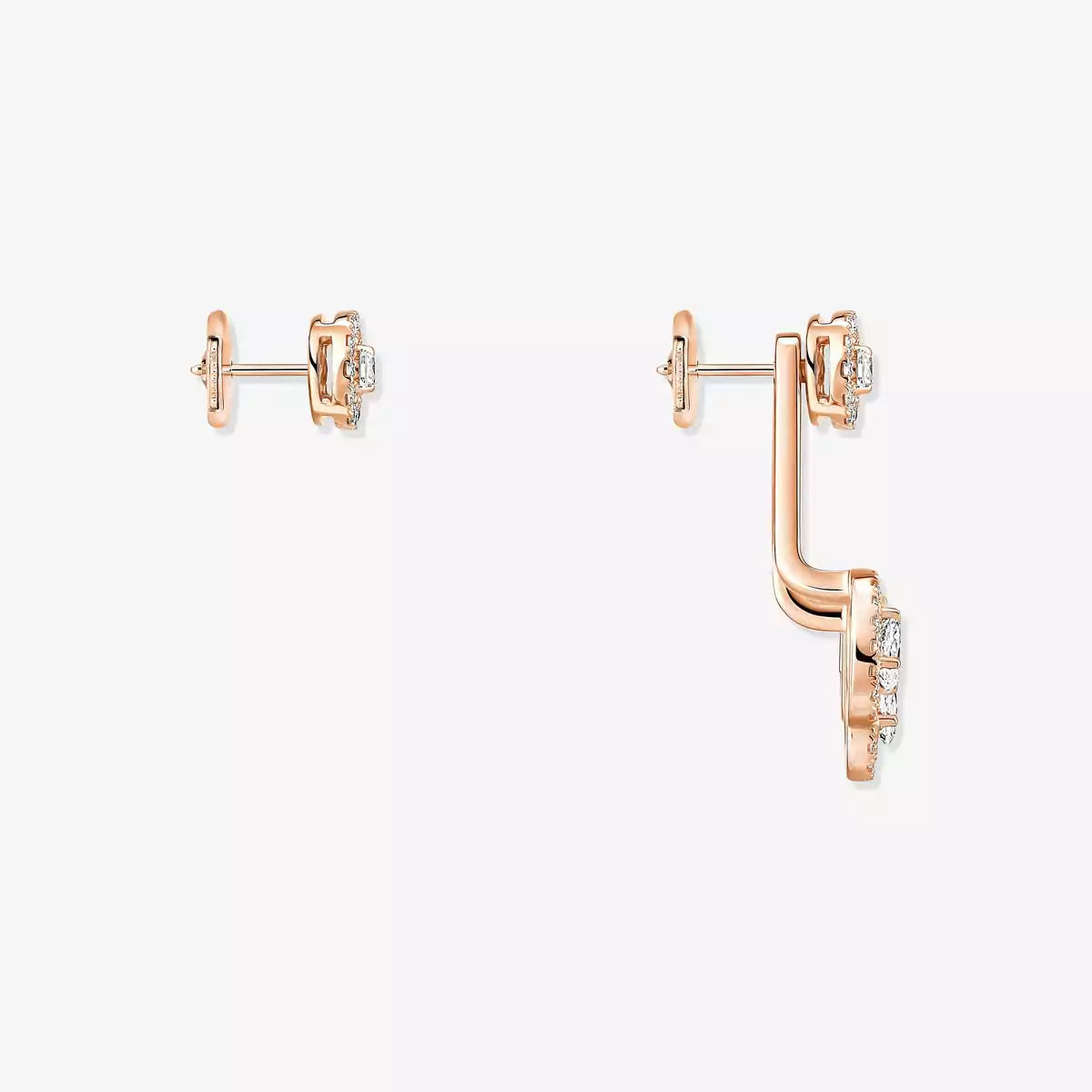 [Sophire Jewelry] My Twin Trio  Diamond Earrings