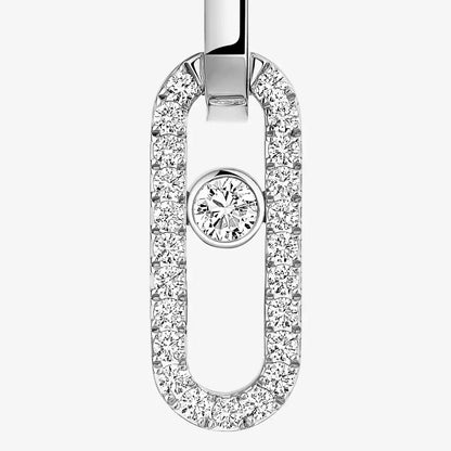 [Sophire Jewelry]Move Link Diamond Earrings