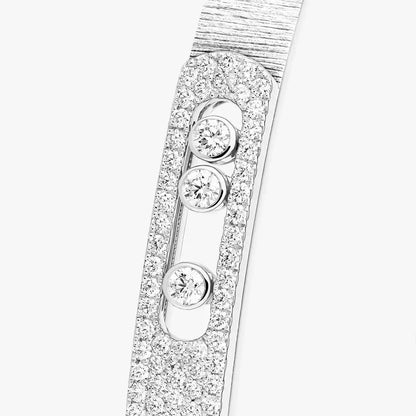[Sophire Jewelry]Move Noa Ciselé half pavé bangle