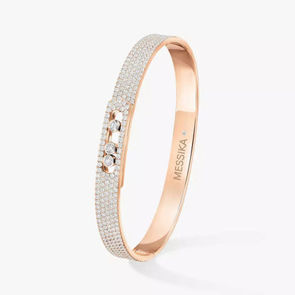 [Sophire Jewelry]Move Noa Full Pavé Diamond Bangle Bracelet