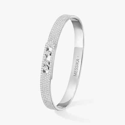 [Sophire Jewelry]Move Noa Full Pavé Diamond Bangle Bracelet