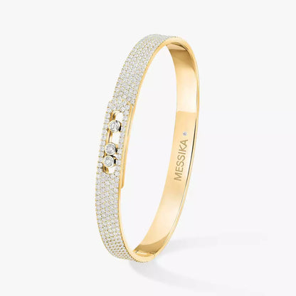 [Sophire Jewelry]Move Noa Full Pavé Diamond Bangle Bracelet