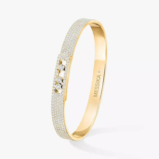 [Sophire Jewelry]Move Noa Full Pavé Diamond Bangle Bracelet