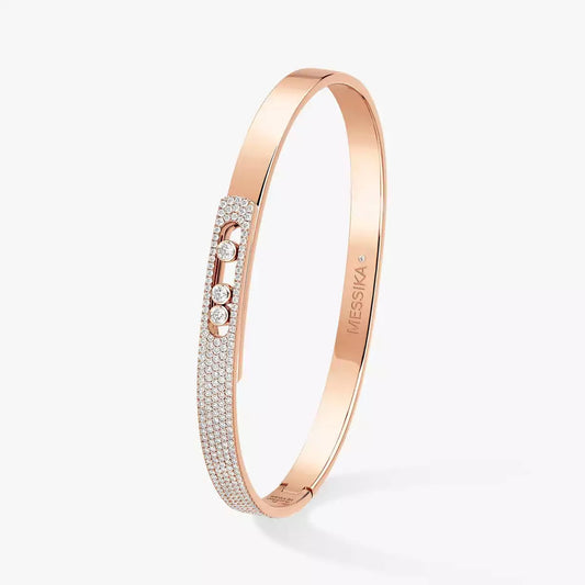 [Sophire]MOVE NOA PAVÉ DIAMOND BANGLE BRACELET