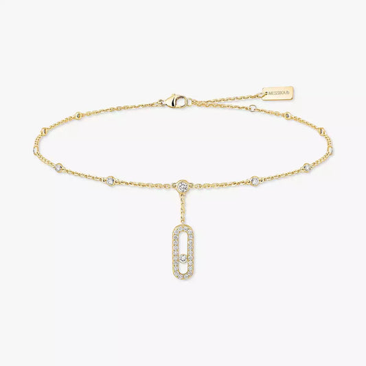[Sophire]MOVE UNO PAVÉ DIAMOND ANKLE BRACELET