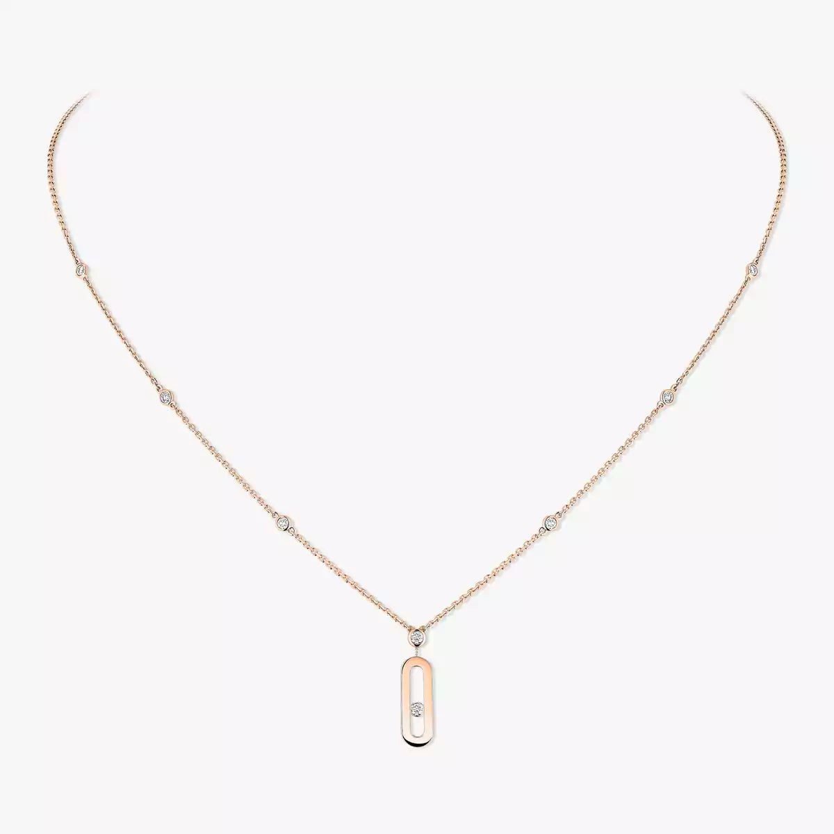 [Sophire Jewelry] Move Uno Gold Diamond Long Necklace